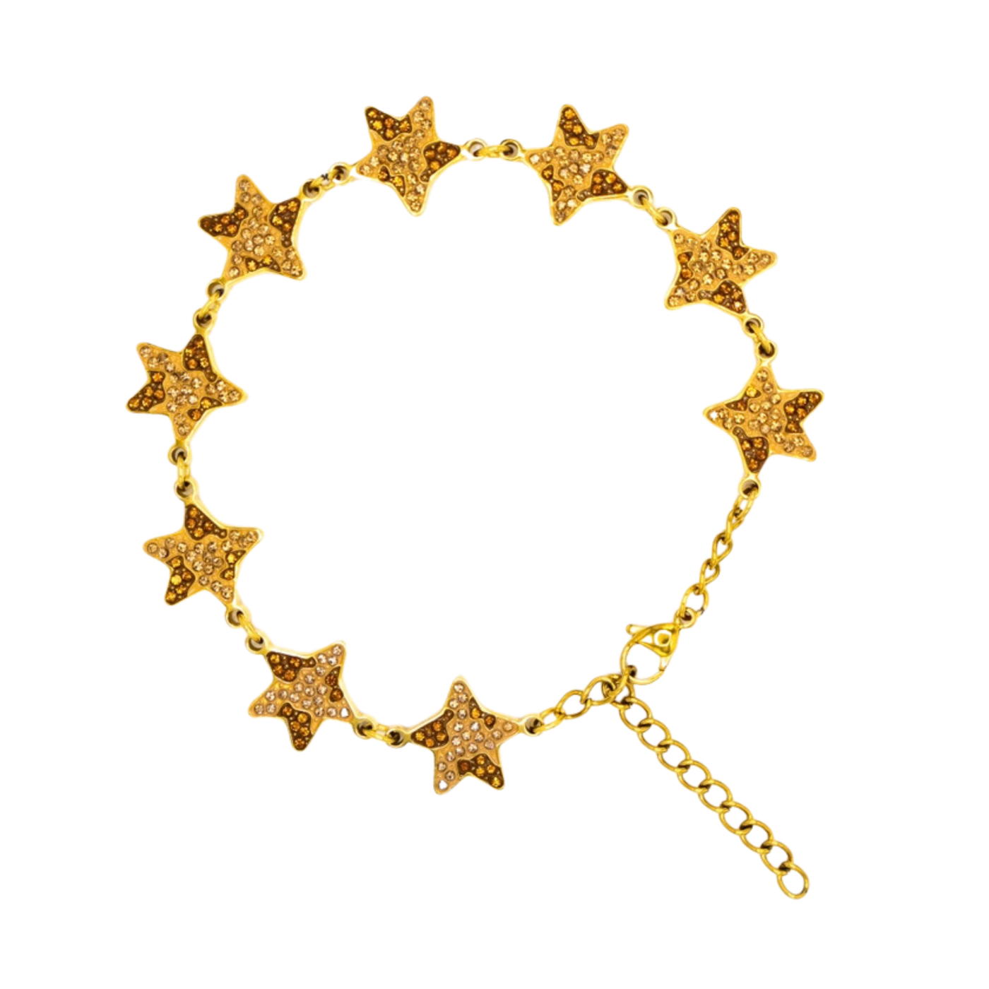 StarBracelet - Stars - Gold/Brown