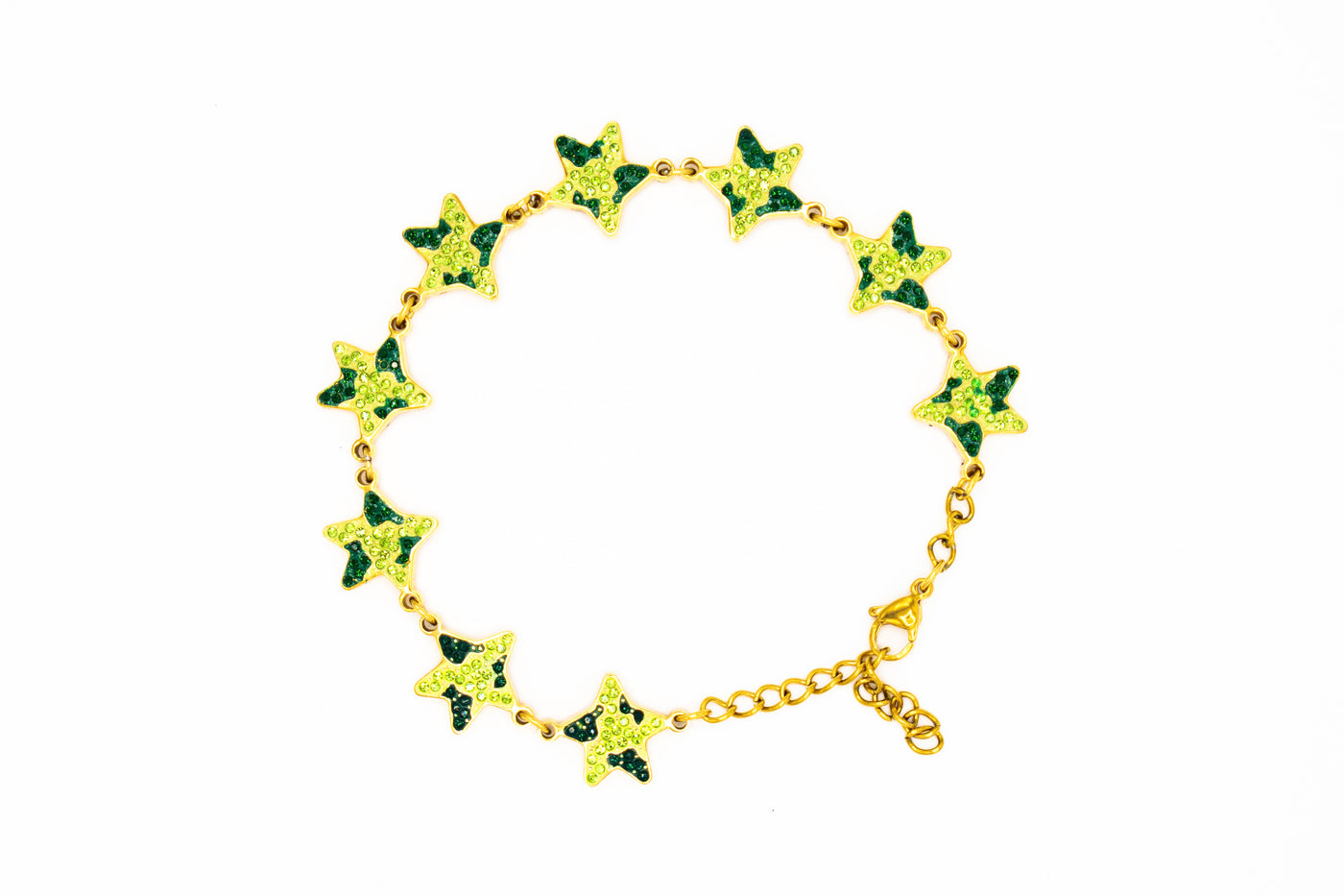 StarBracelet - Stars - Gold/Green