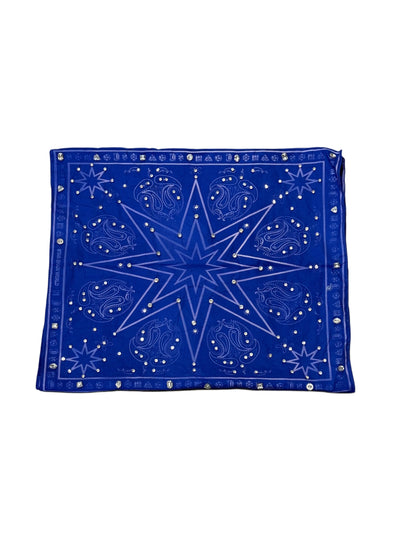 Royal Blue StarDana (SAMPLE) - Triple Bandana with Stones