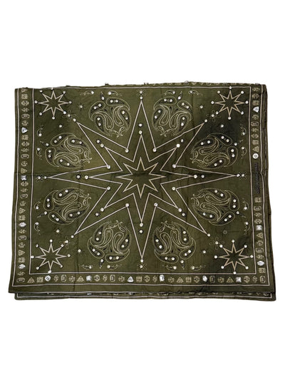 Olive Green StarDana (SAMPLE) - Triple Bandana with Stones