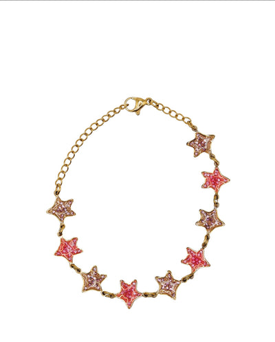 StarBracelet - Mini Stars - Gold/pink/light pink