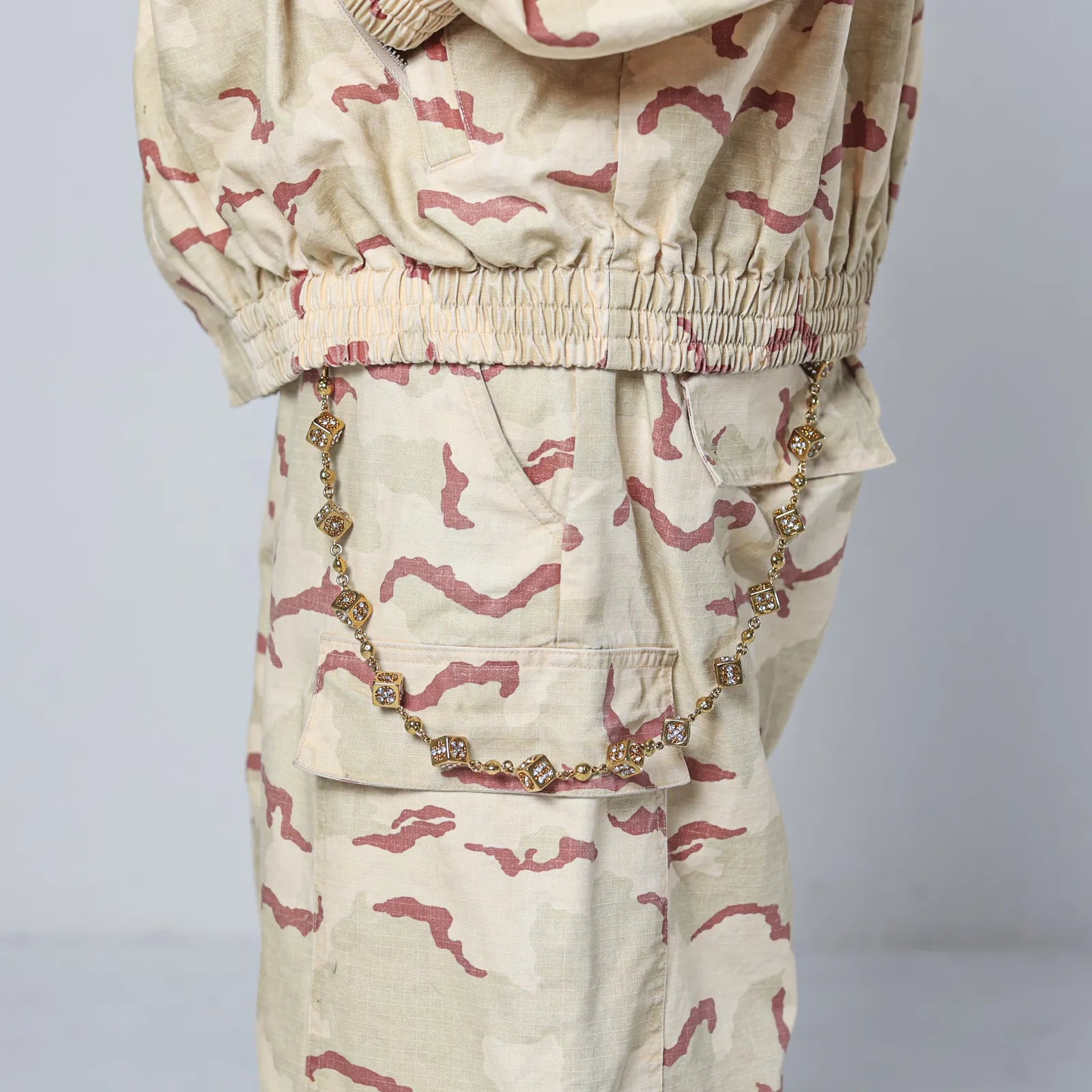 Gold Dice Wallet Chain