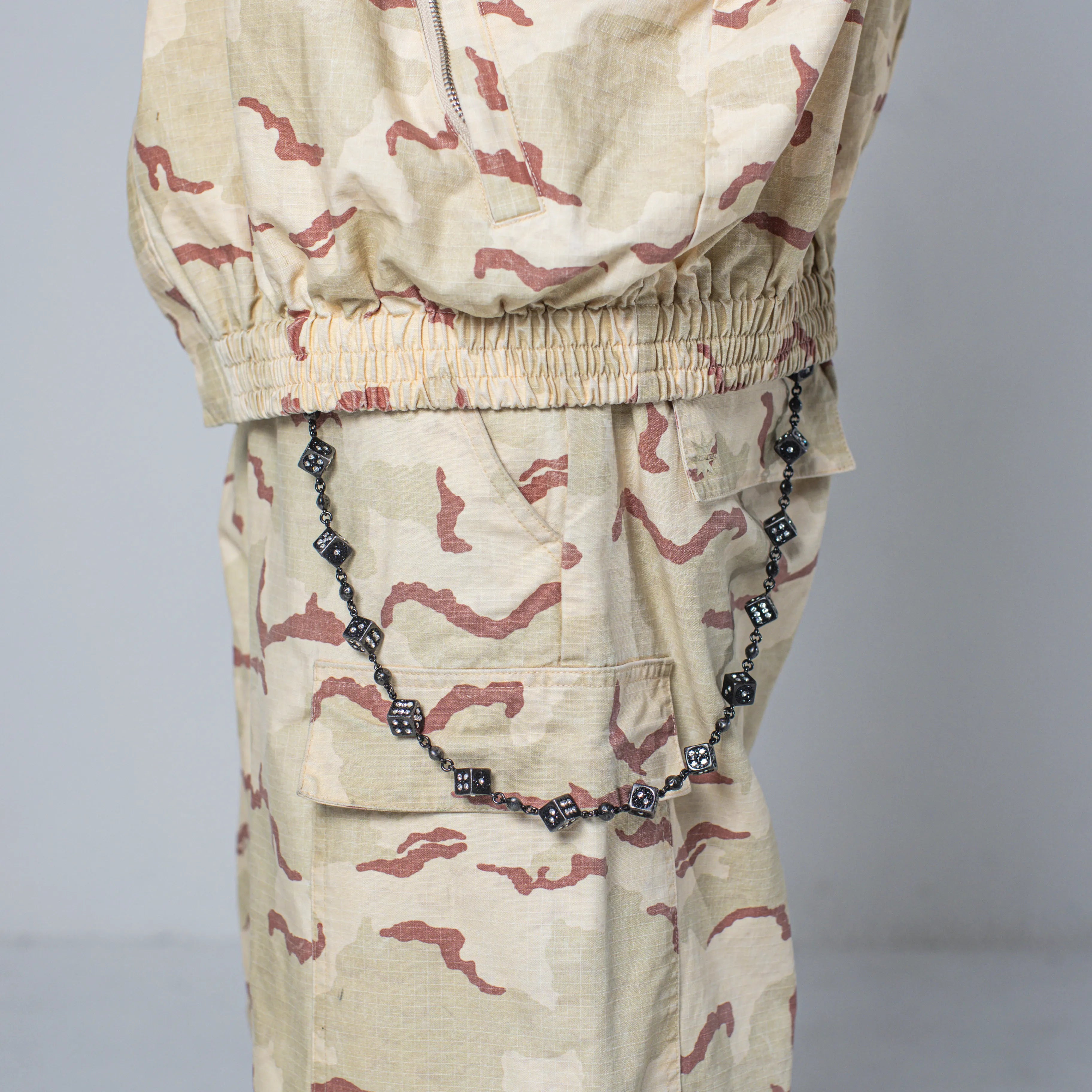 Black Dice Wallet Chain