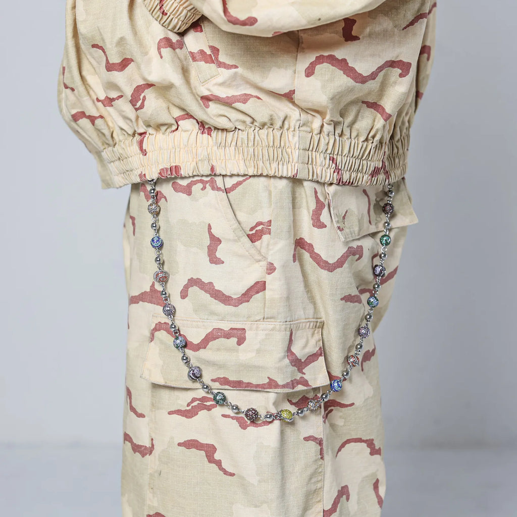 Silver Planet Wallet Chain - Multicolor