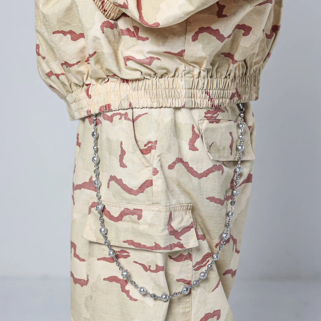 Silver Planets Wallet Chain - No Stones