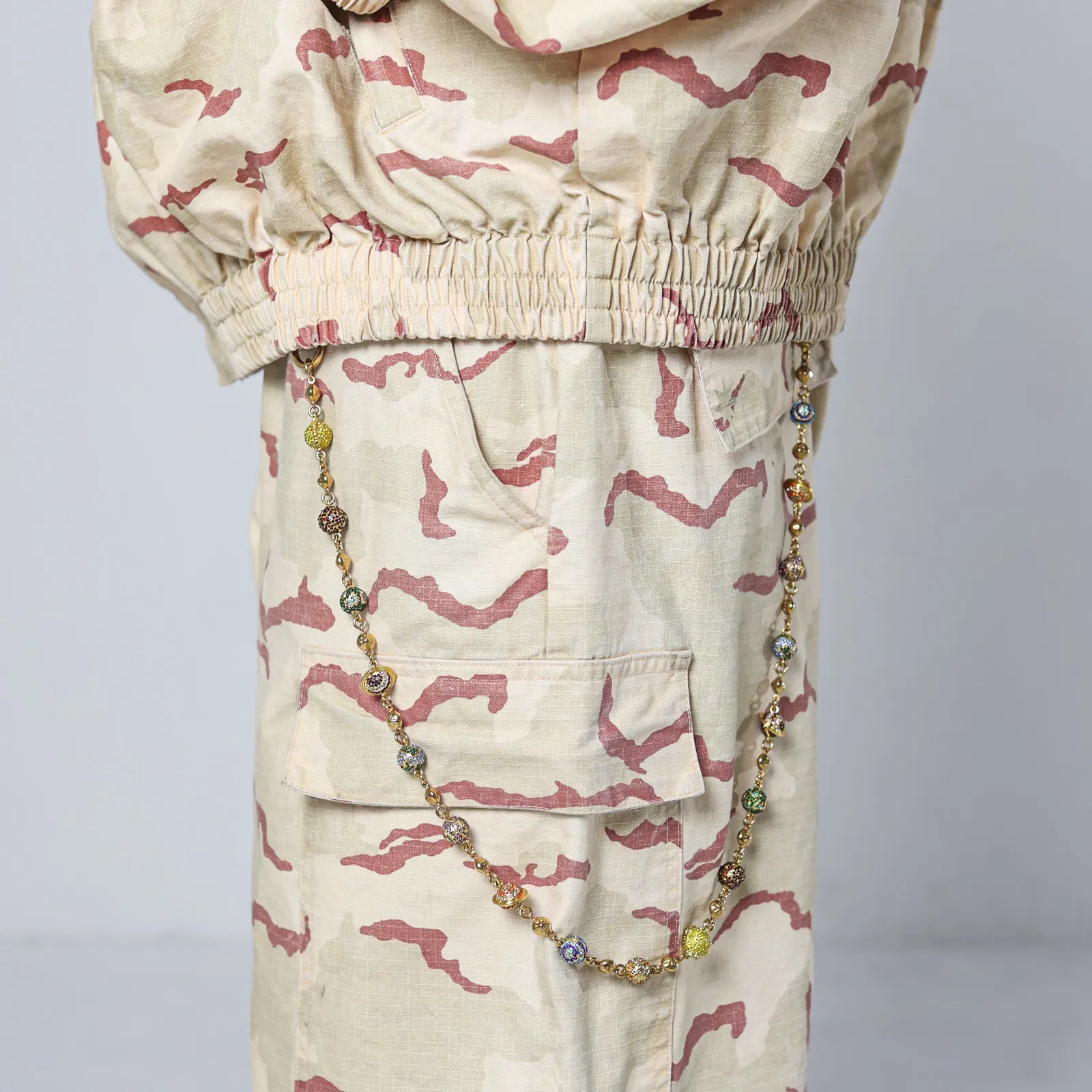 Gold Planet Wallet Chain - Multicolor