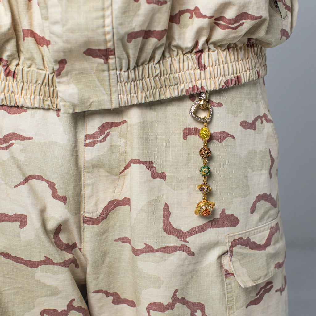 Gold Planet KeyChain - Multicolor