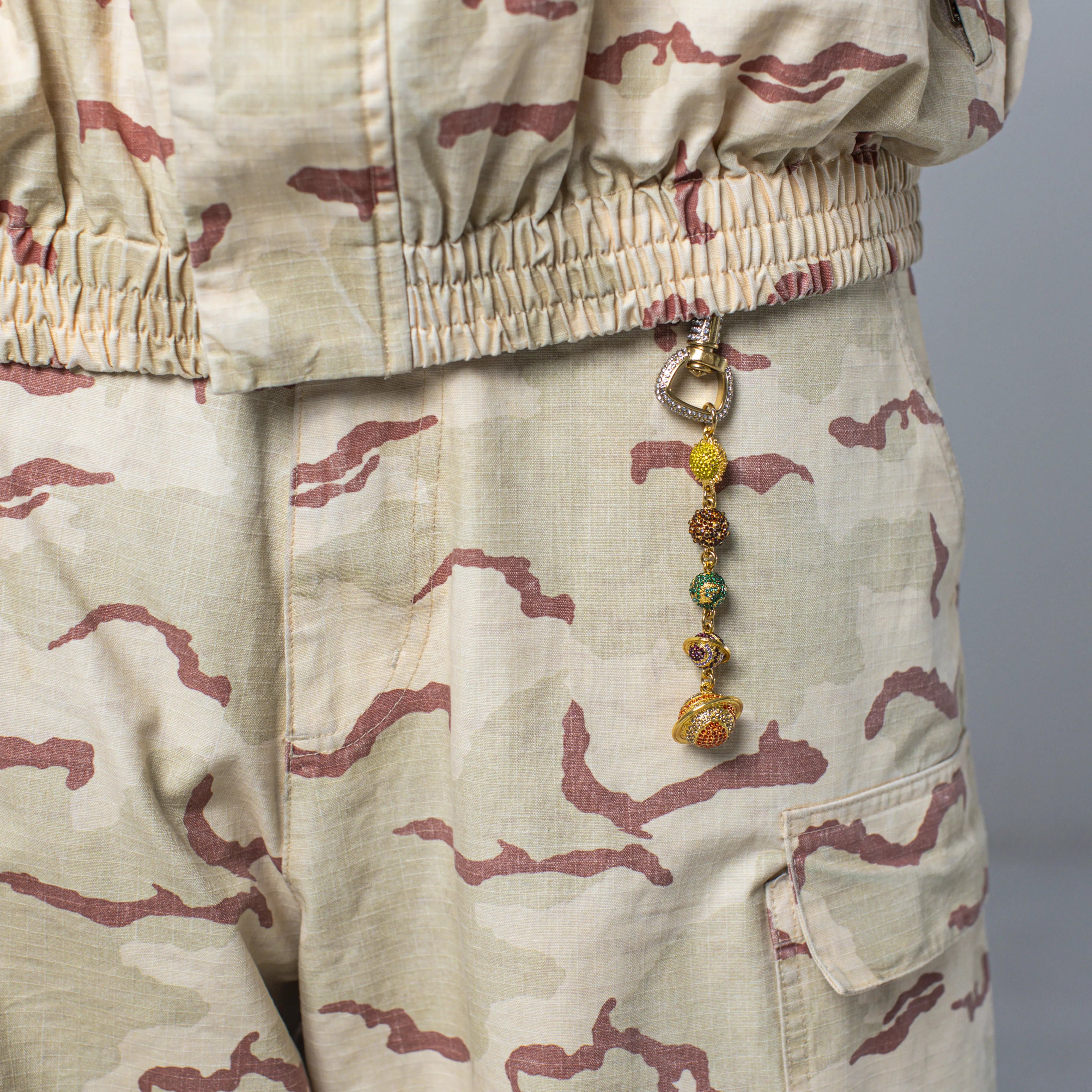 Gold Planet KeyChain - Multicolor