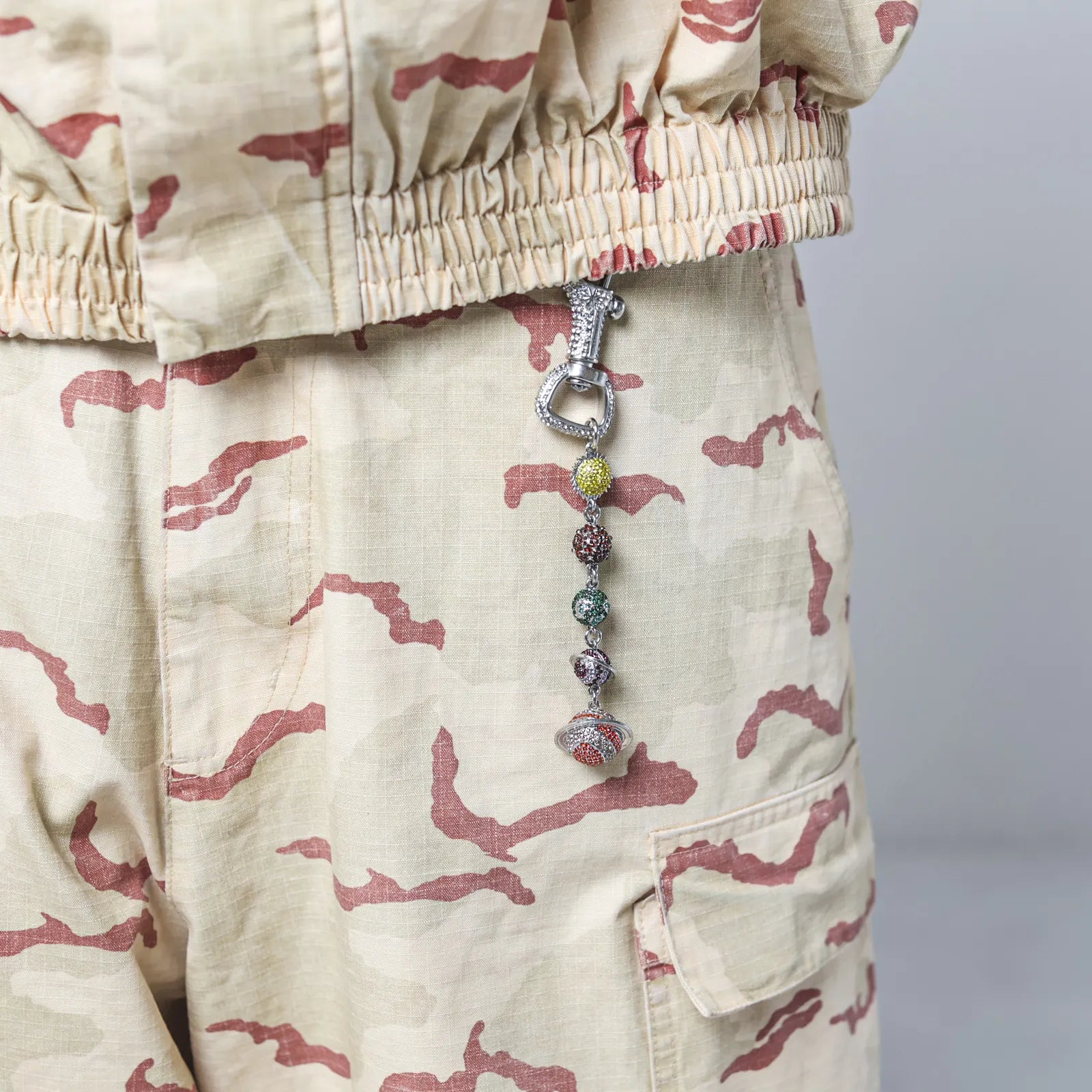 Silver Planet KeyChain - Multicolor