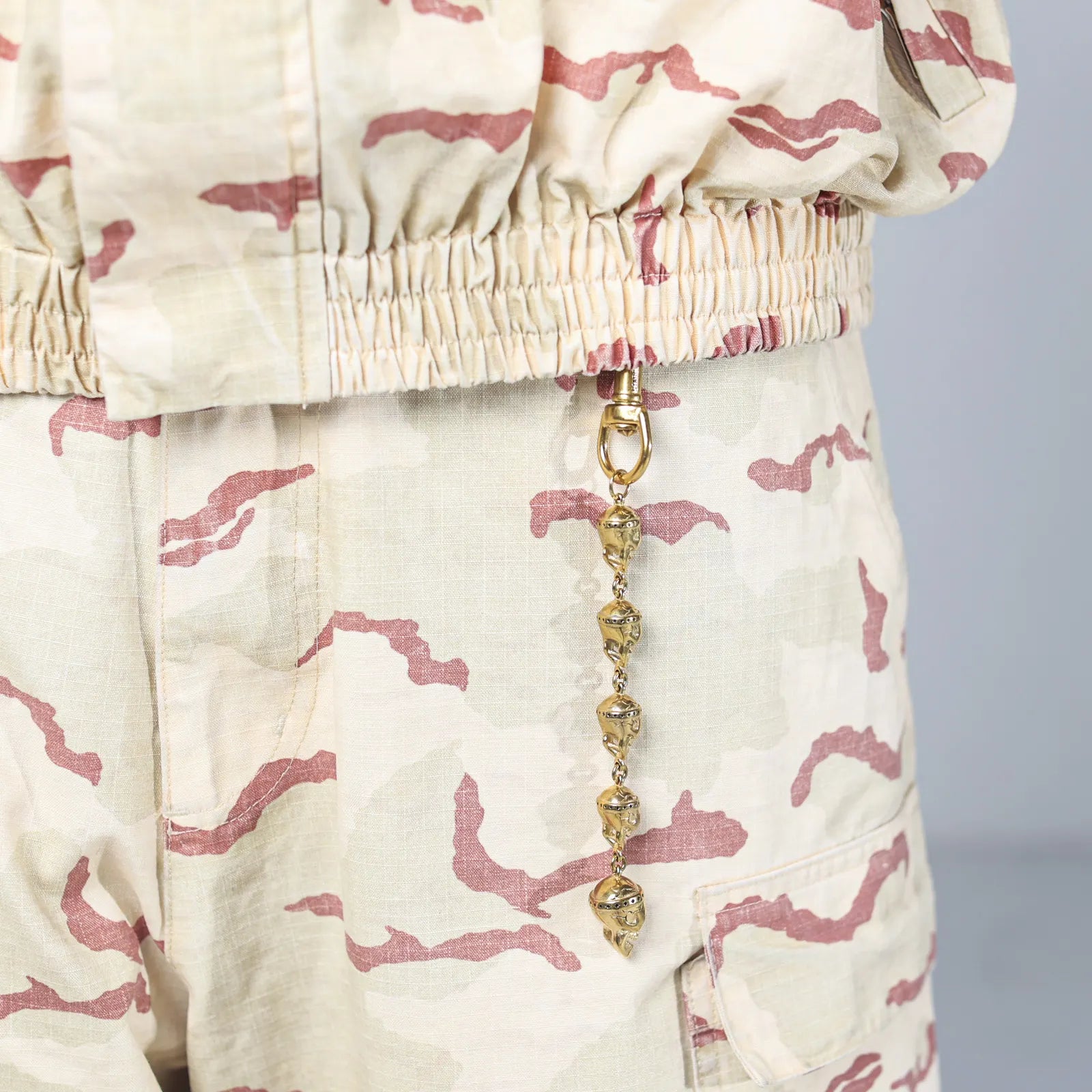 Gold Skull Keychain - No Stones