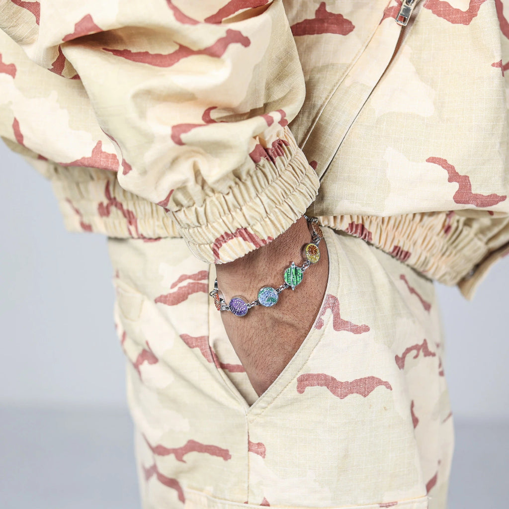 Silver StarBracelet - Planets - Multicolor