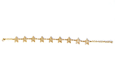 StarBracelet - Stars - Gold/Tan