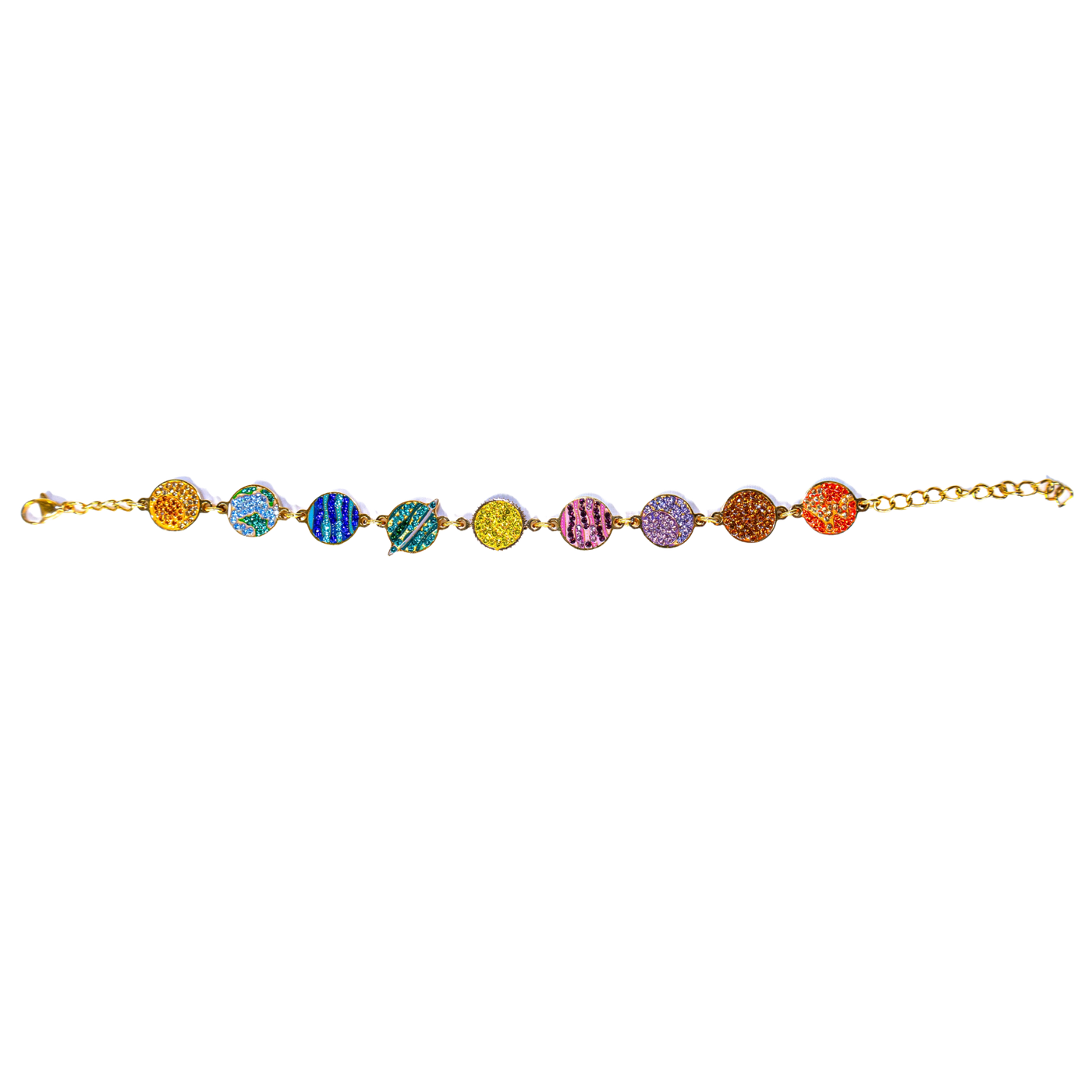 StarBracelet - Planets - Gold/Multicolor