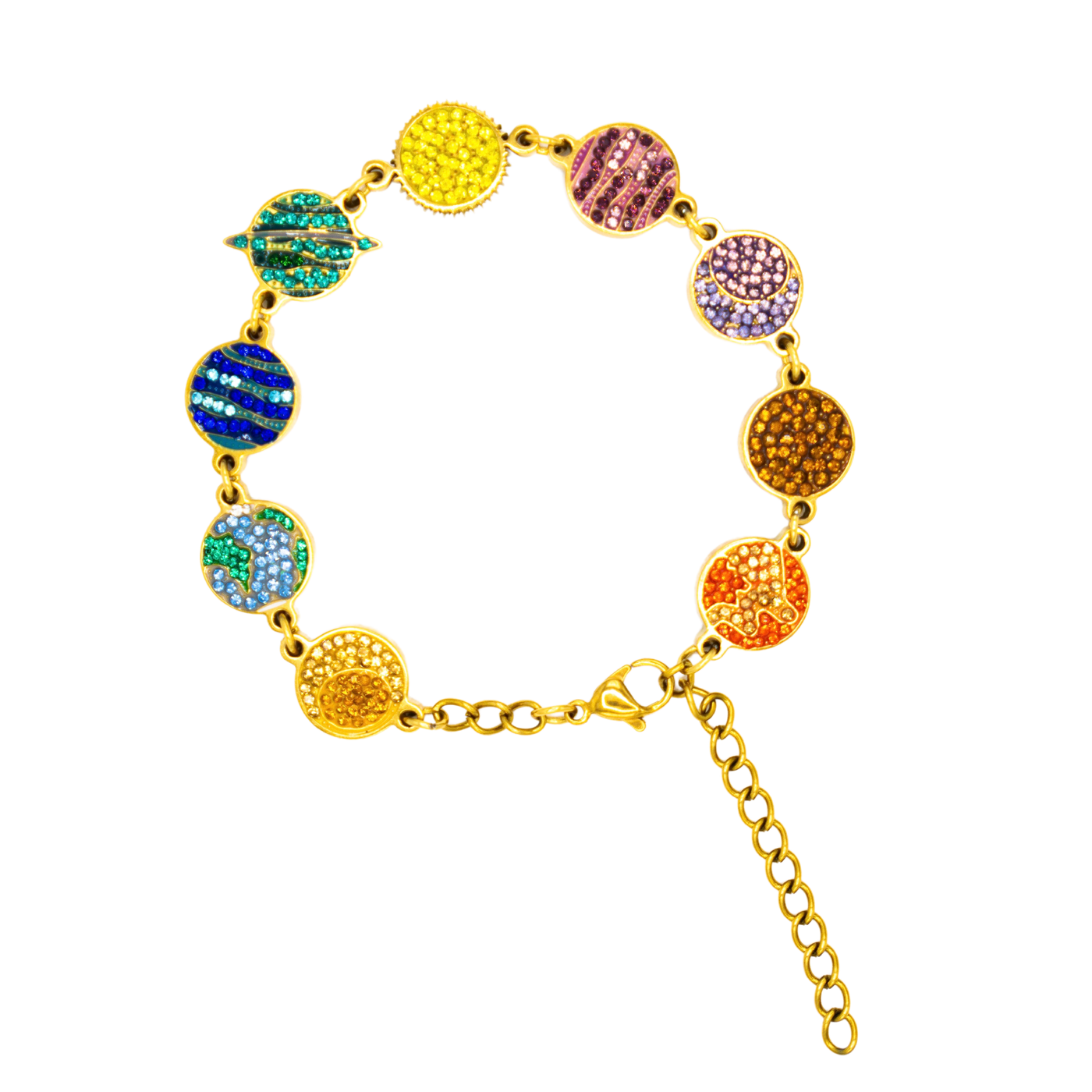 StarBracelet - Planets - Gold/Multicolor