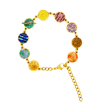 StarBracelet - Planets - Gold/Multicolor