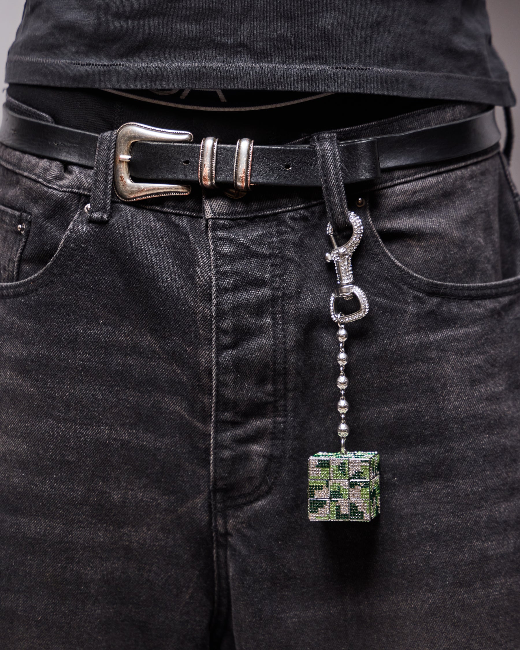 Green Camo StarCube - Silver