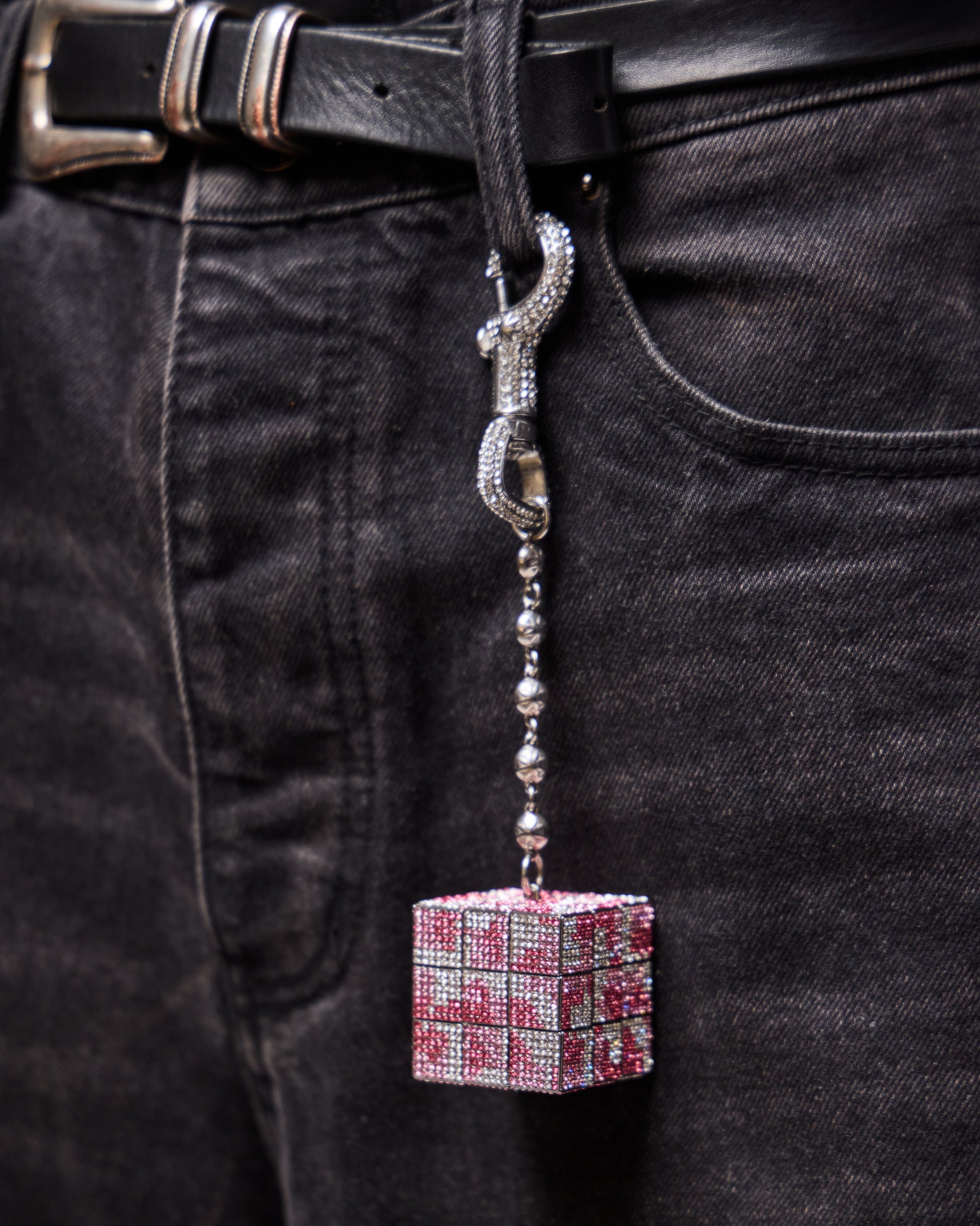 Pink Camo StarCube - Silver