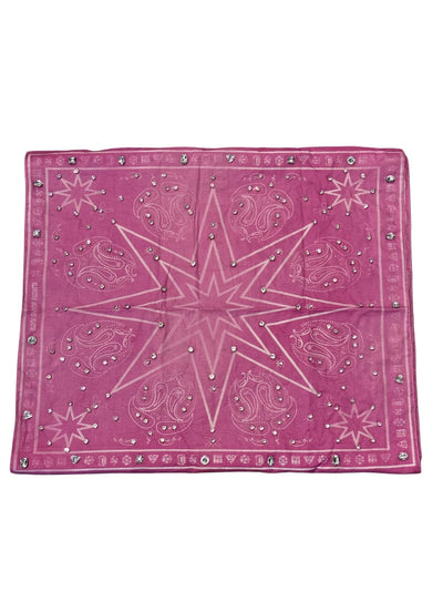 Pink StarDana (SAMPLE) - Triple Bandana with Stones