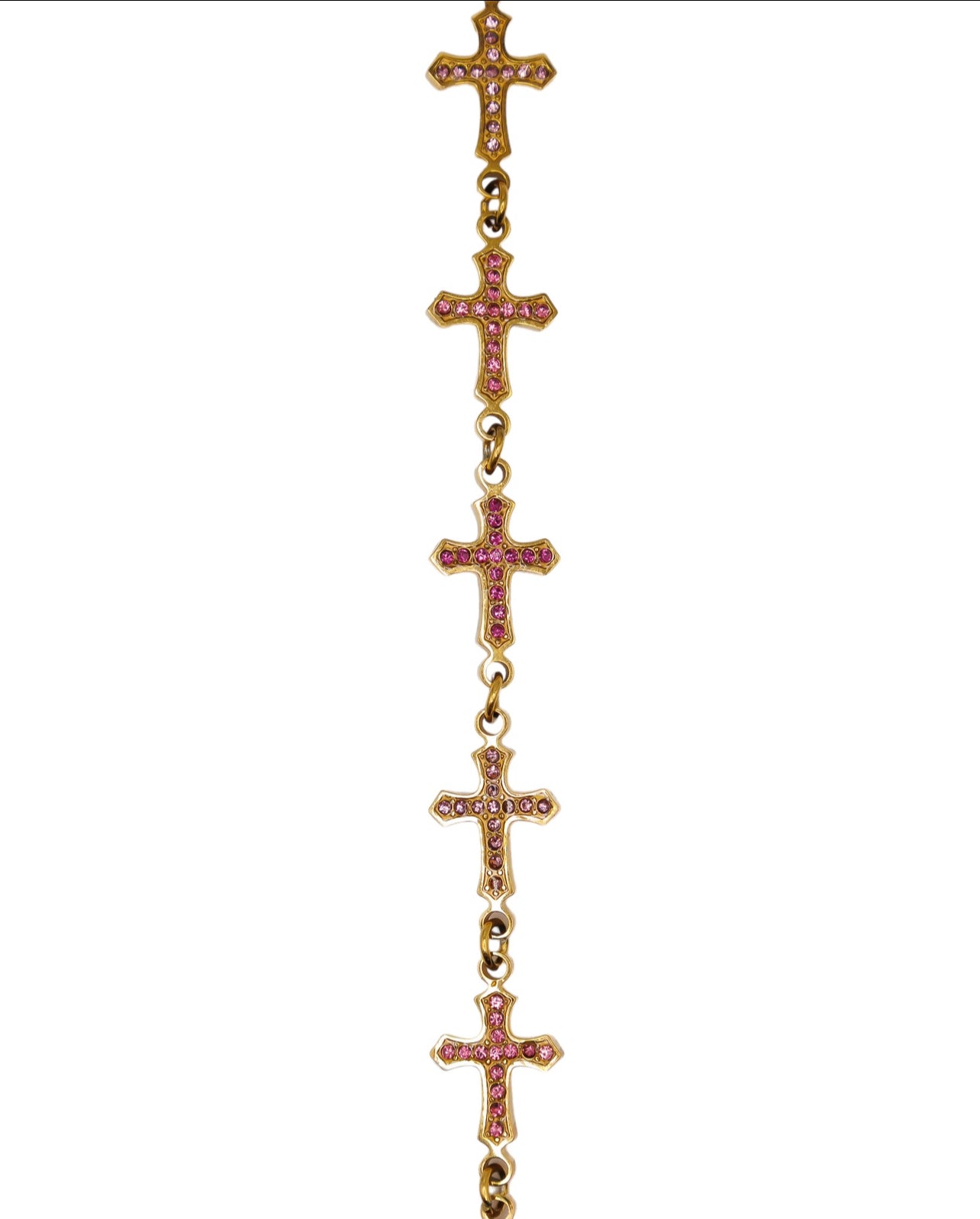 Star bracelet - Crosses - Gold/Shades of Pink