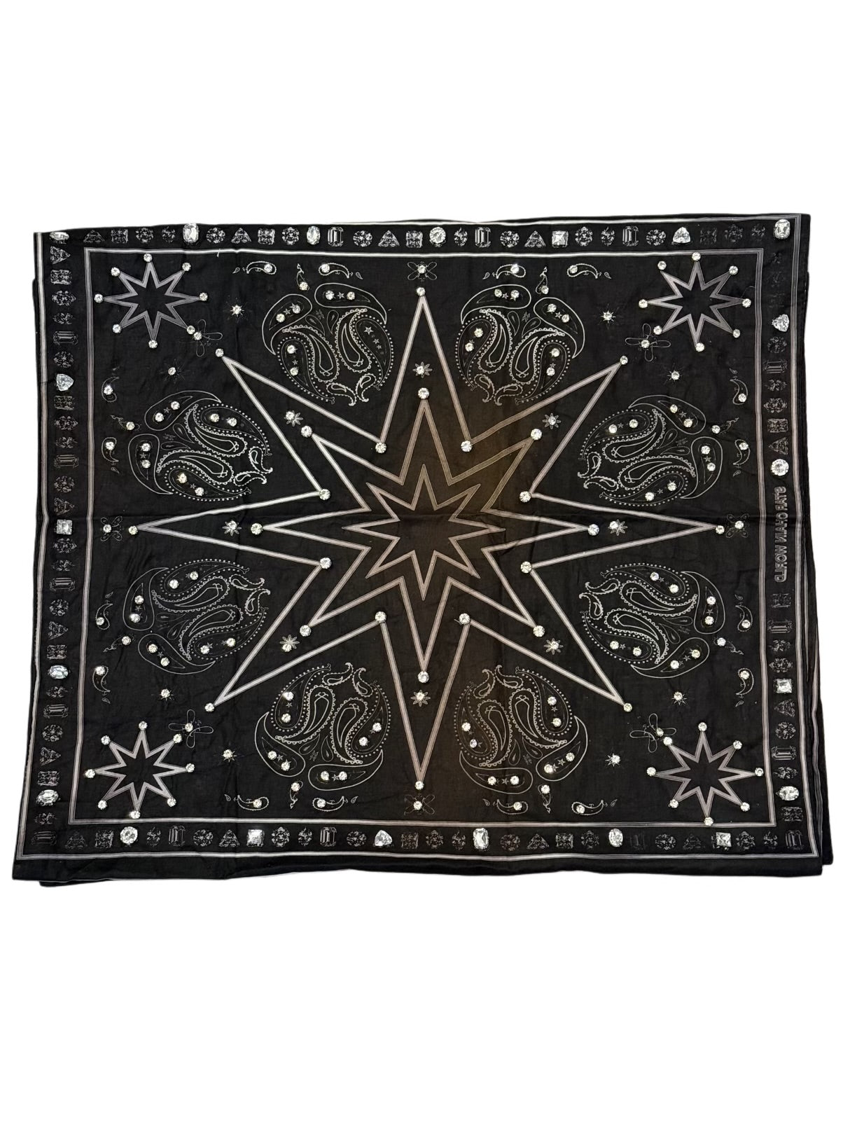 Black/Brown StarDana (SAMPLE) - Triple Bandana with Stones