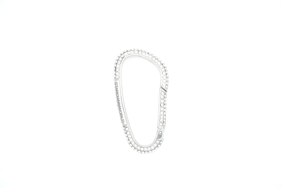 Silver Planet KeyChain - White