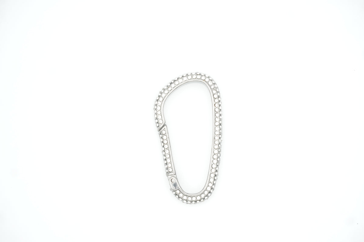 Silver Planet KeyChain - White