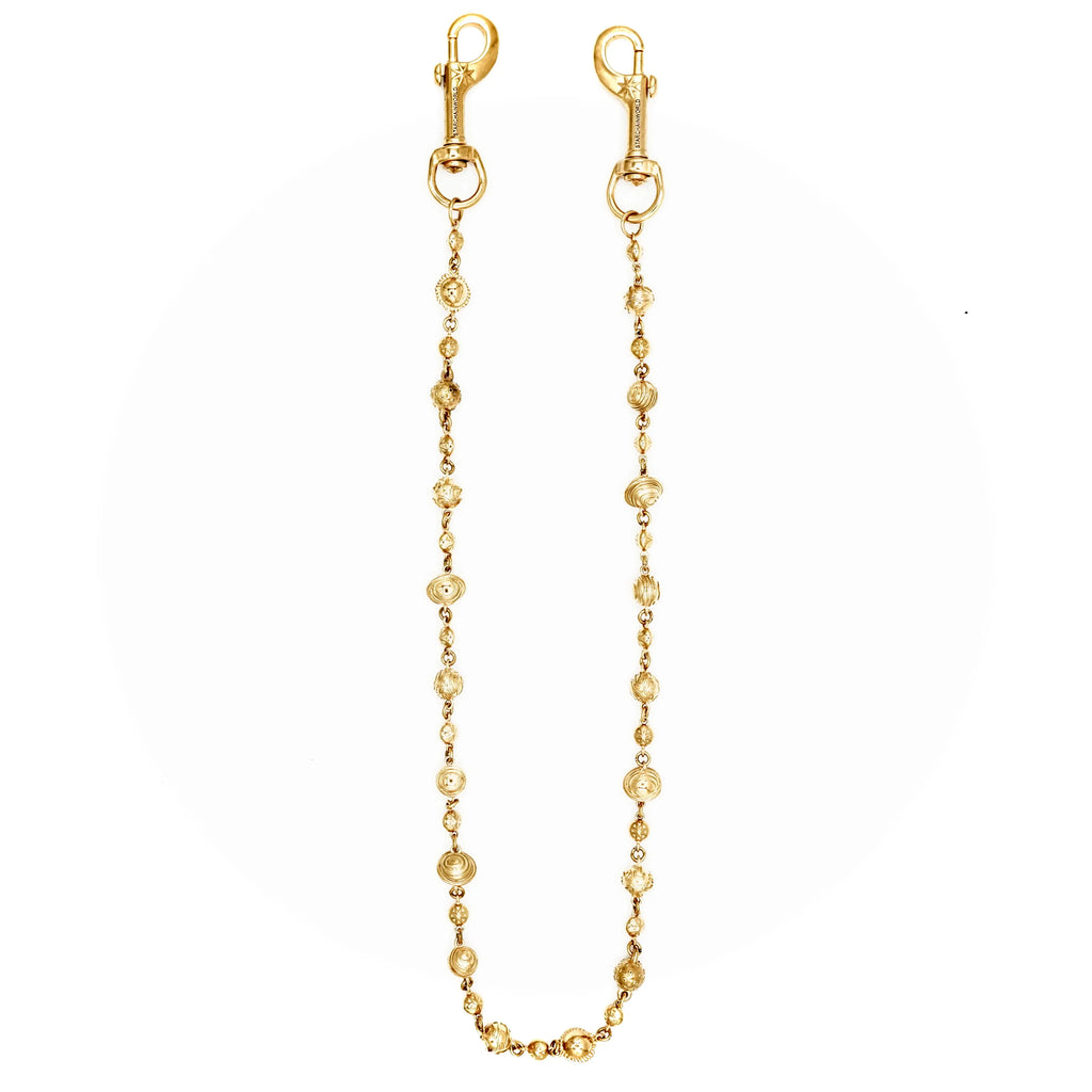 Gold Planets Wallet Chain - No Stones