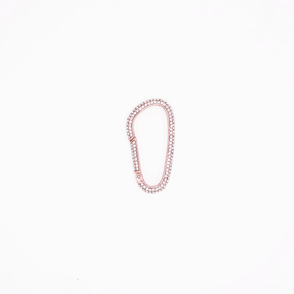 Rose Gold Planet KeyChain - Multicolor Stones