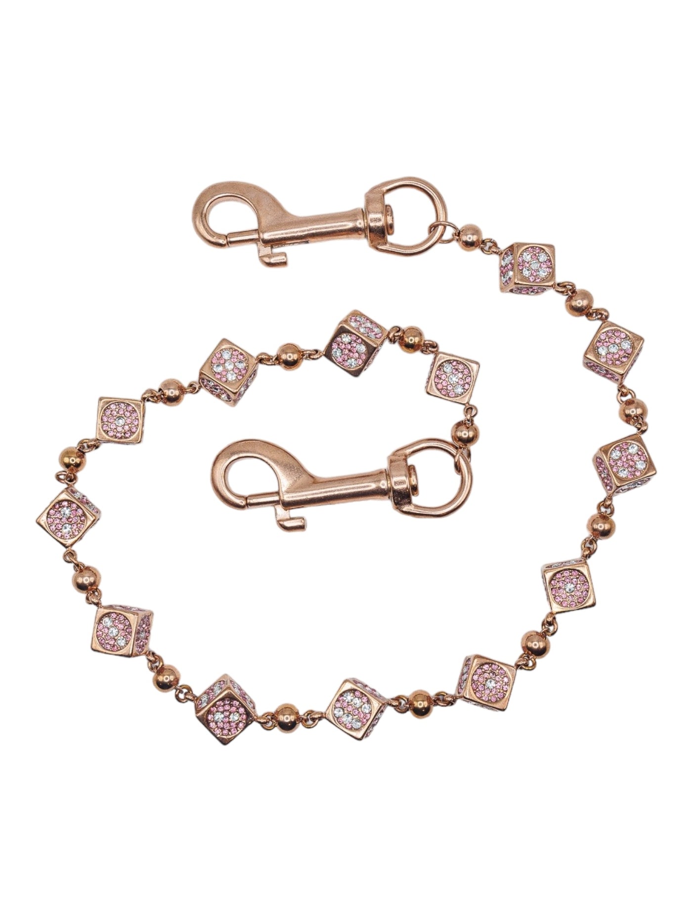 Starchain - Rose Gold Dice Wallet Chain