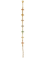 Star bracelet - Crosses - Gold/Multicolor