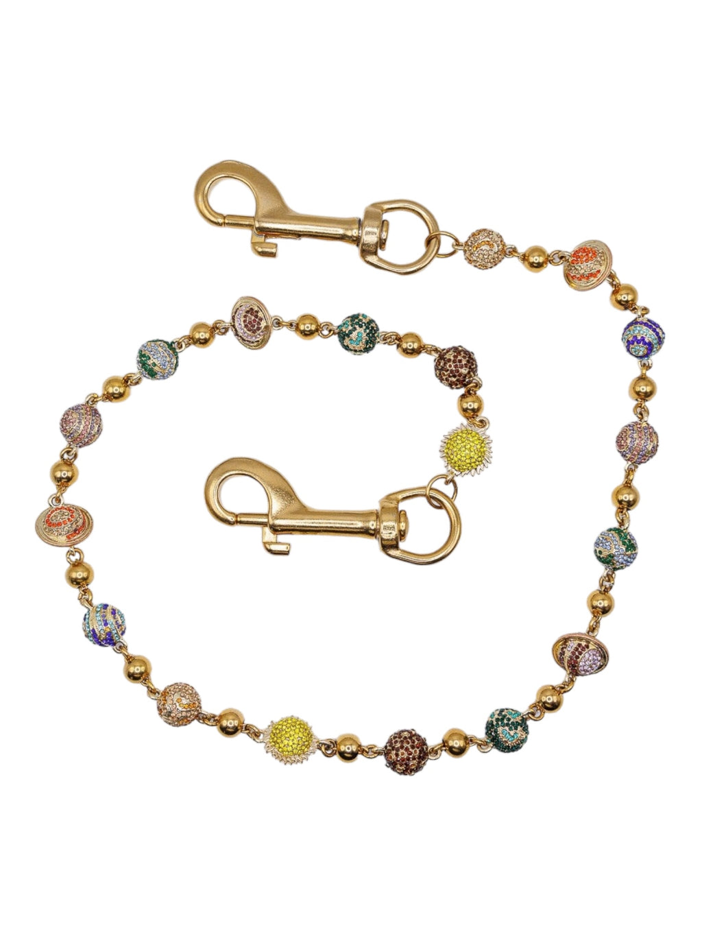 Gold Planet Wallet Chain - Multicolor