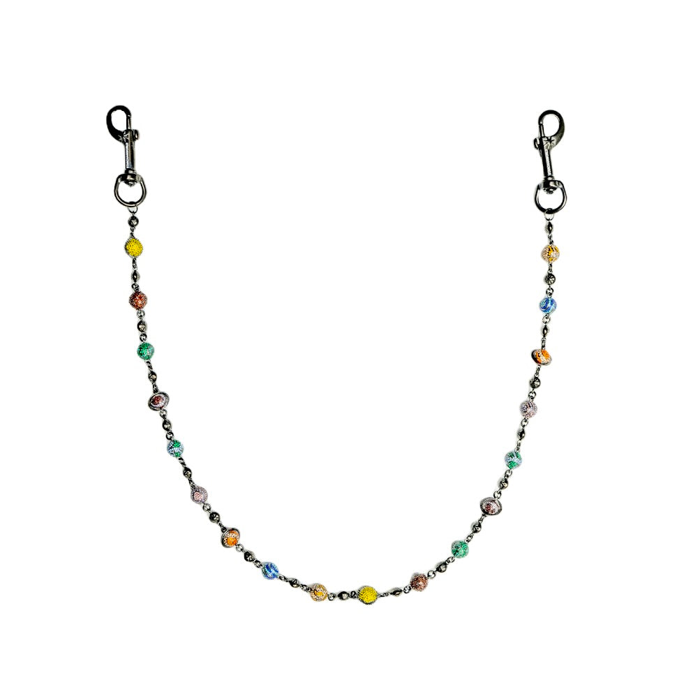 Black Planet Wallet Chain - Multicolor