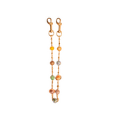 Large Rose Gold Planet Wallet Chain- Multicolor