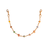 Large Rose Gold Planet Wallet Chain- Multicolor
