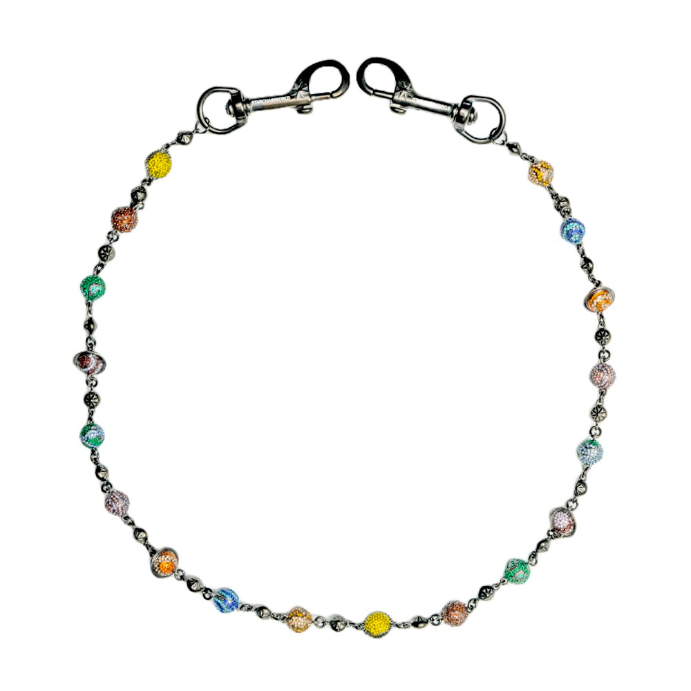 Black Planet Wallet Chain - Multicolor