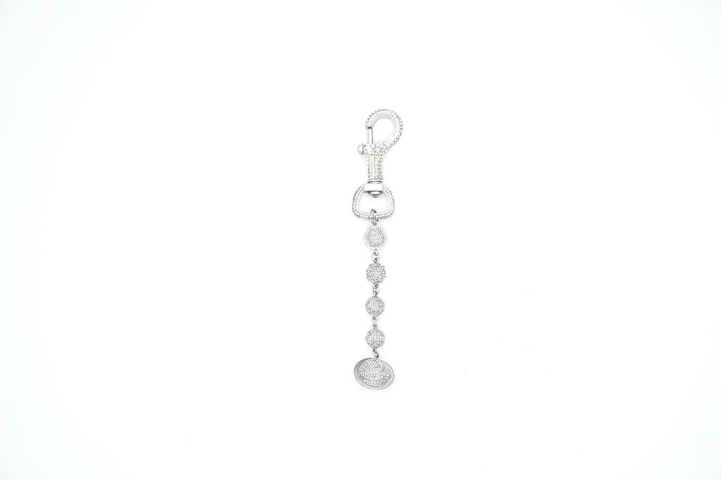 Silver Planet KeyChain - White