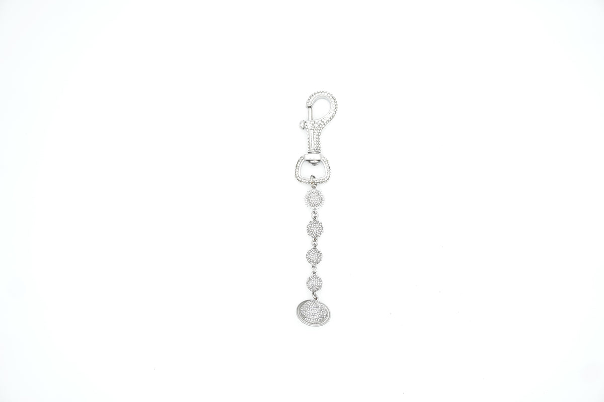 Silver Planet KeyChain - White