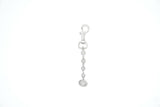 Silver Planet KeyChain - White