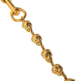 Gold Skull Keychain - No Stones