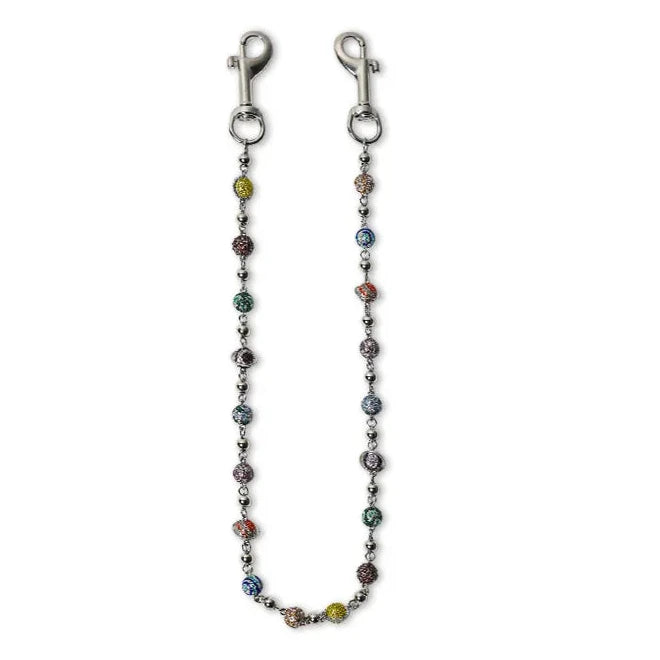 Silver Planet Wallet Chain - Multicolor