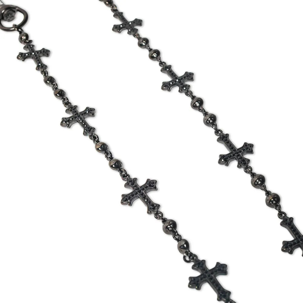 Black Crosses Wallet Chain