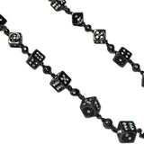 Black Dice Wallet Chain