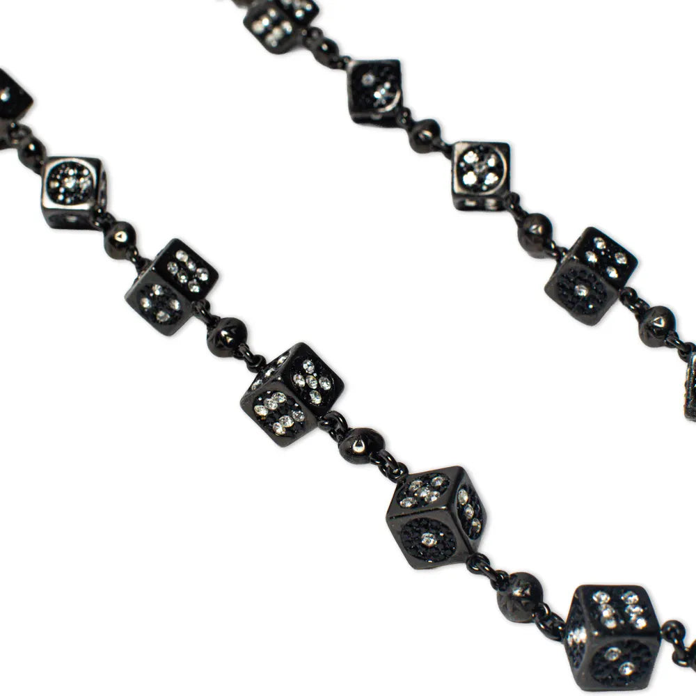 Black Dice Wallet Chain