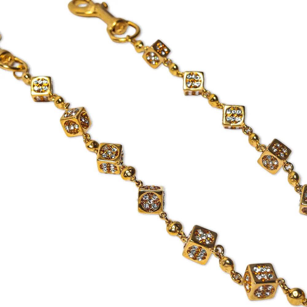 Gold Dice Wallet Chain