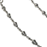 Silver Skull Wallet Chain - No Stones