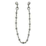 Silver Skull Wallet Chain - No Stones