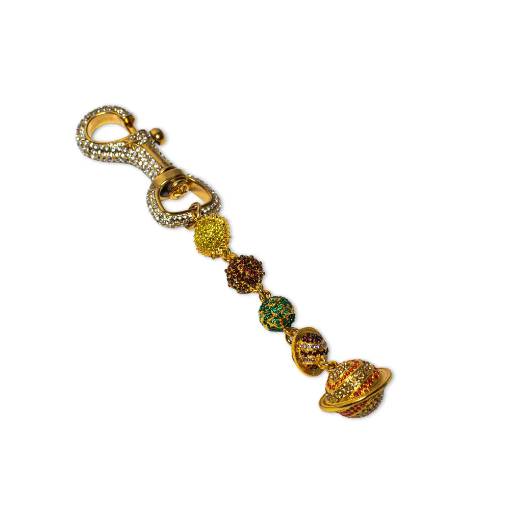 Gold Planet KeyChain - Multicolor