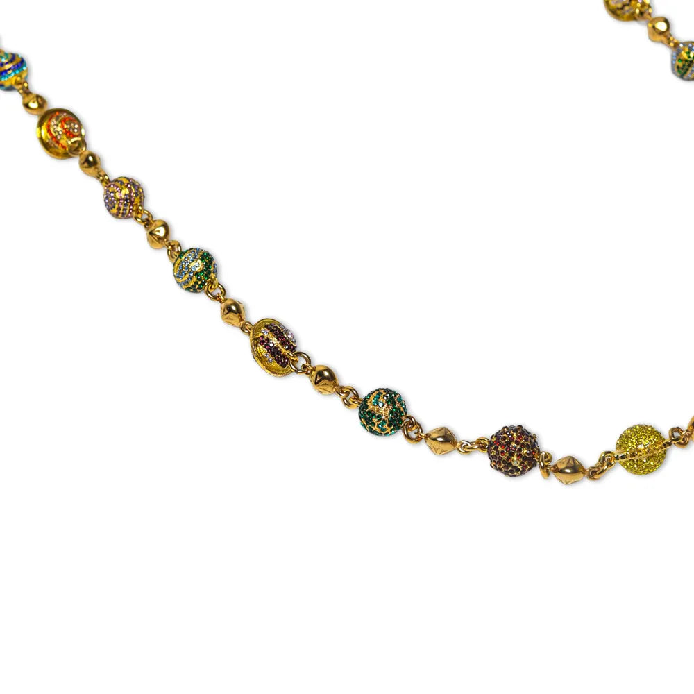 Gold Planet Wallet Chain - Multicolor
